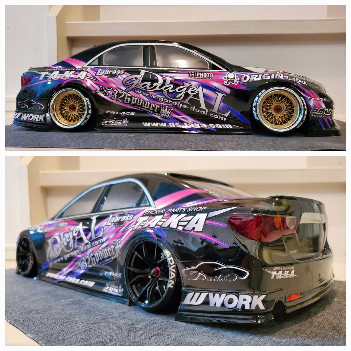 Yahoo!オークション - ボディのみ オーバードーズ マークX 1/10 OVERDO