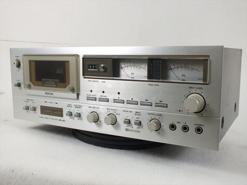 Yahoo!オークション - DENON デノン DR-450 カセットデッキ 中古 現状