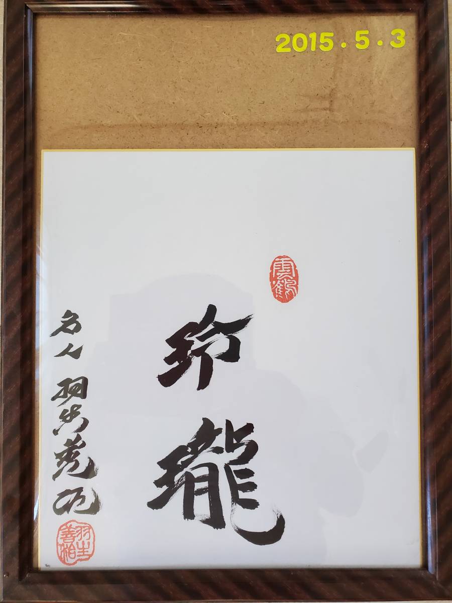 Yahoo!オークション - 羽生善治九段 直筆サイン色紙 揮毫名人