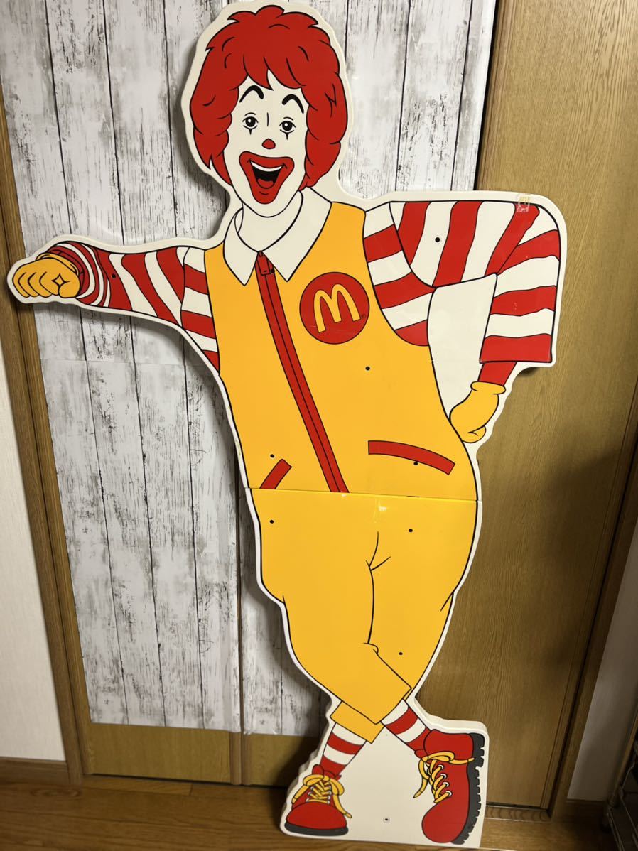 Yahoo!オークション - 希少 非売品 マクドナルド ドナルド 看板 等身大