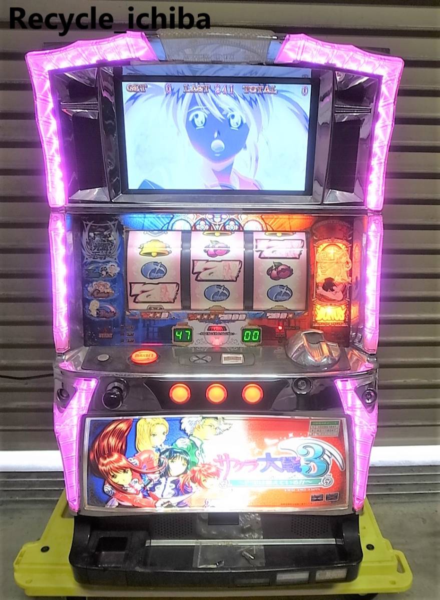 Yahoo!オークション - 希少 スロット実機 サクラ大戦3 AX コイン不要機