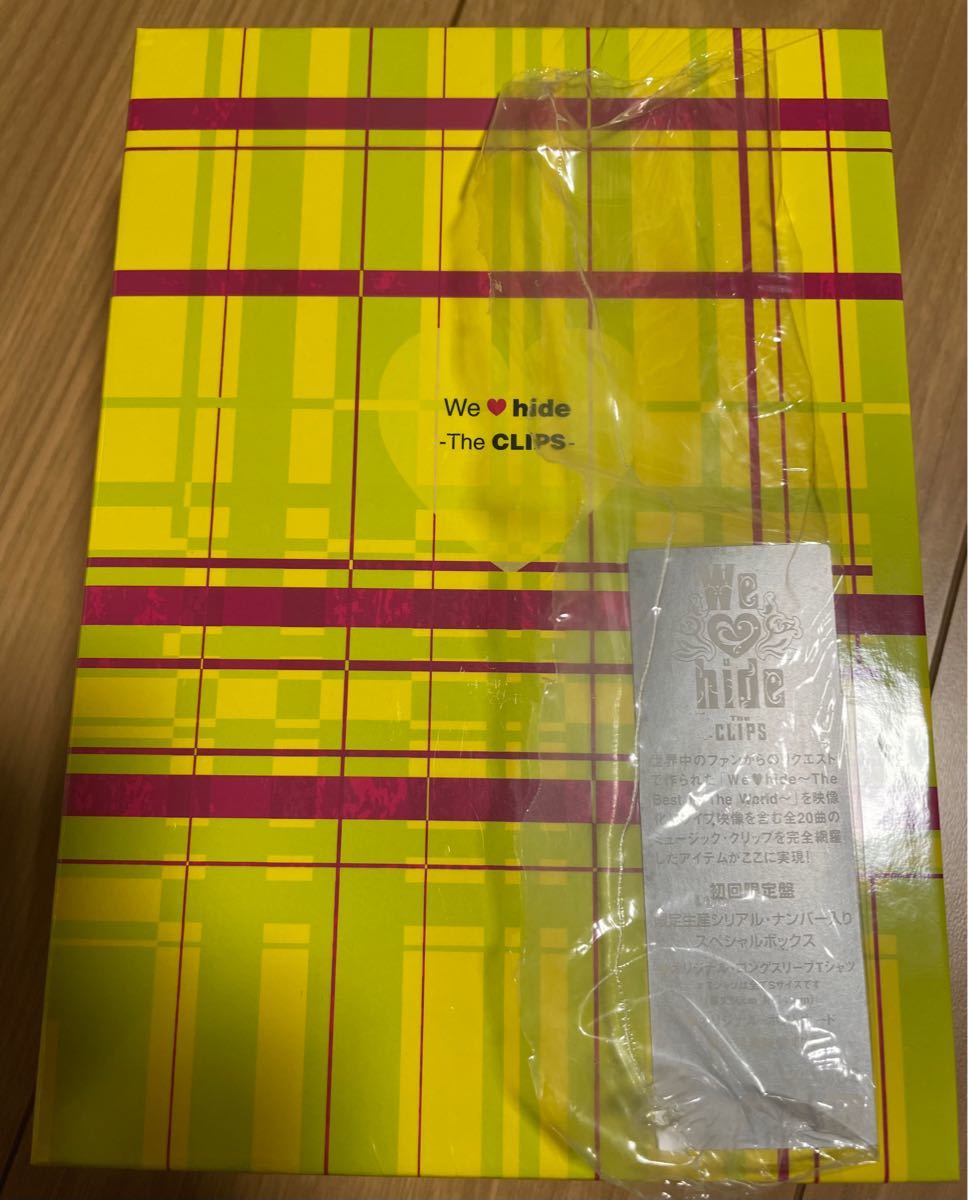 hide 初回限定版 Tシャツ付き（未開封）We love hide-The CLIPS