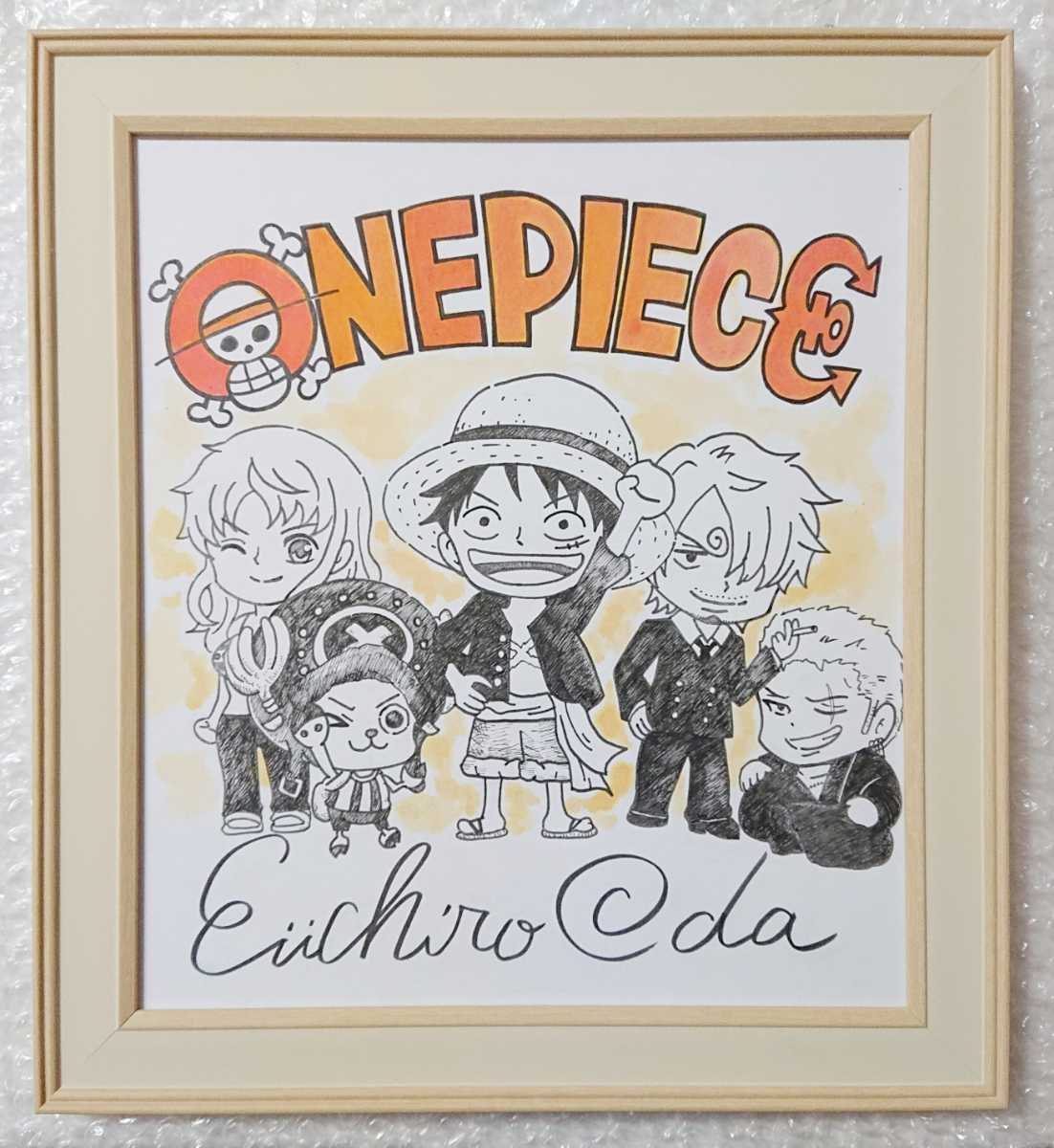 Yahoo!オークション - ONE PIECE 尾田栄一郎 サイン色紙 ワンピース ル