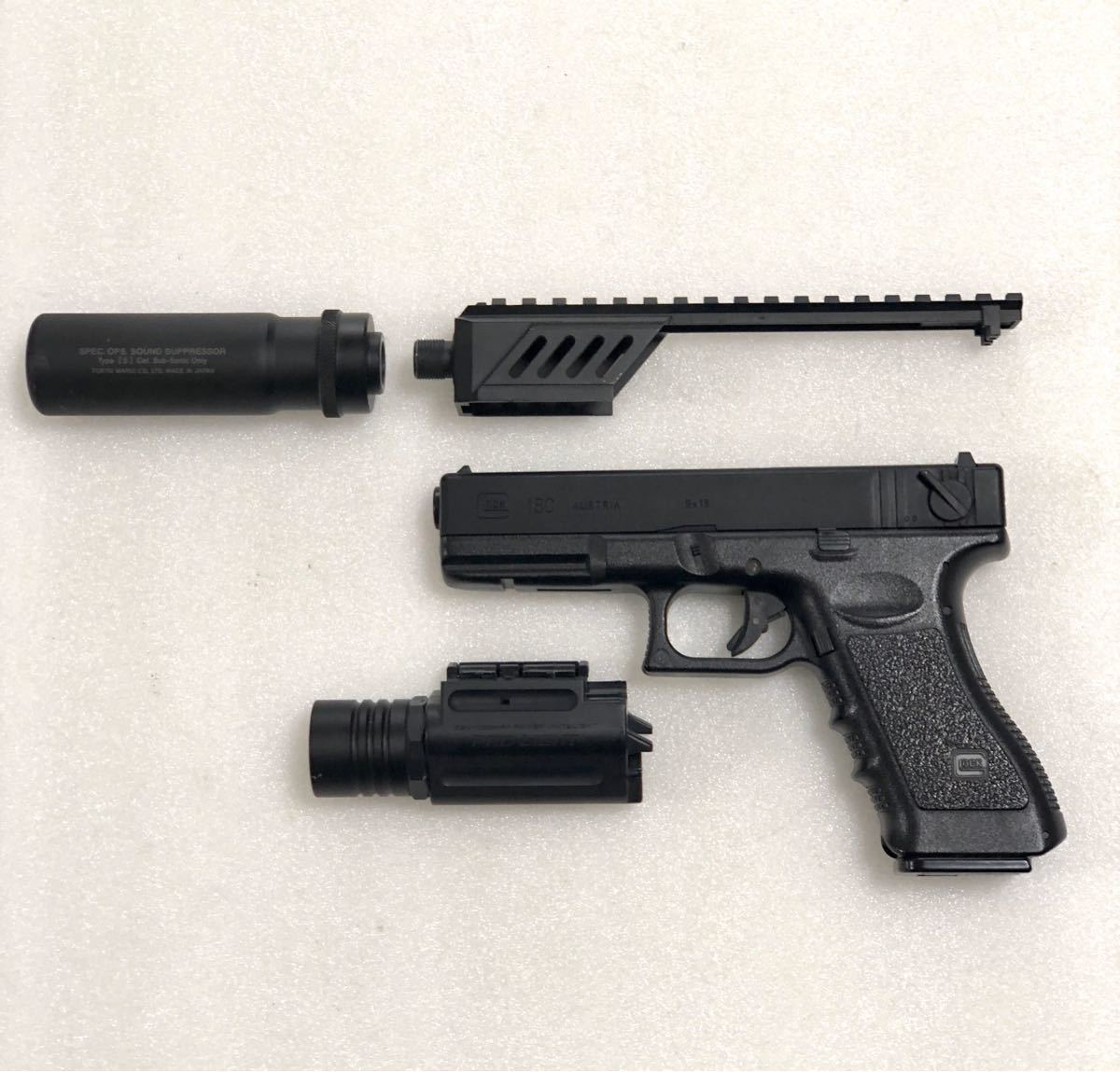東京マルイ 電動ハンドガン グロック18C 付属品多数 サイレンサー