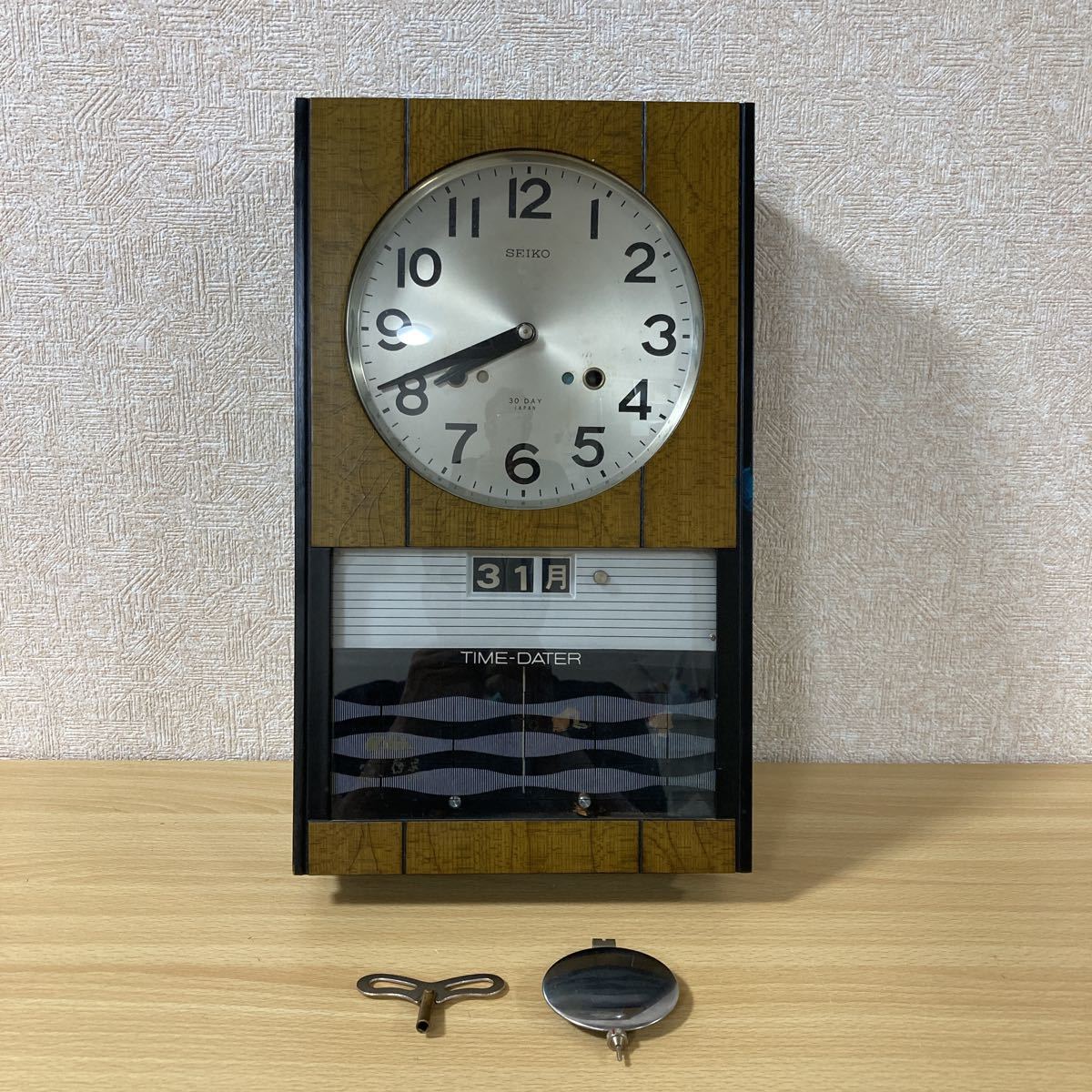 Yahoo!オークション - SEIKO セイコー 30DAY 振り子時計 柱時計 ボンボ
