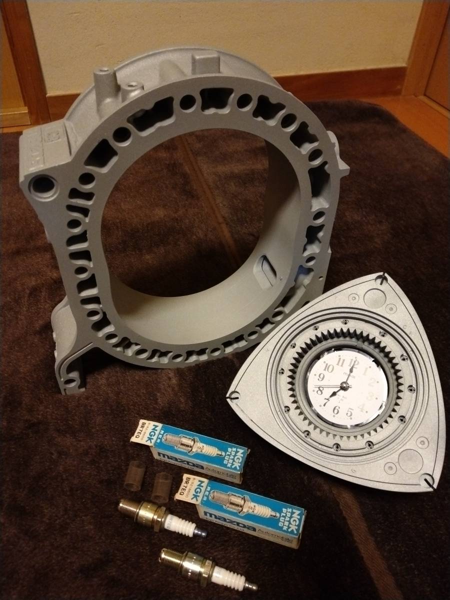 マツダ ロータリーエンジン RX-7 FD3S【13B】時計 サビ止め処理 メッキ