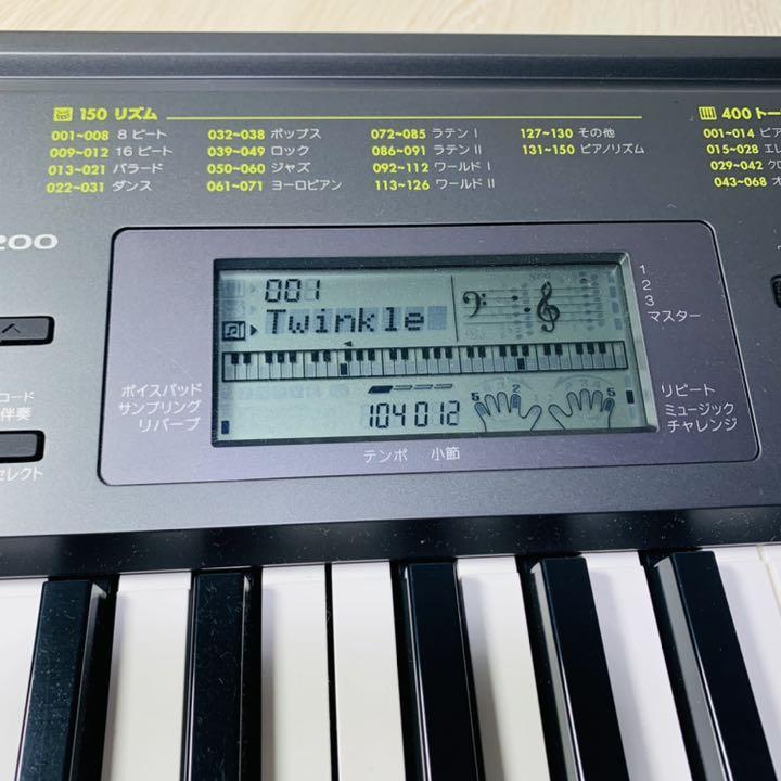 極美品 casio 電子キーボード CTK-2200 譜面台 純正アダプター付