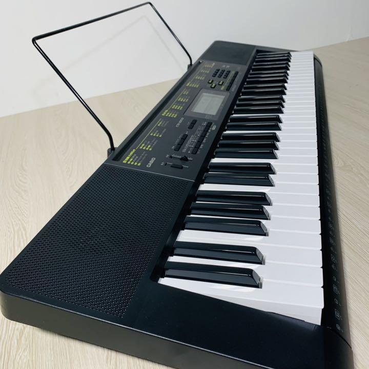 極美品 casio 電子キーボード CTK-2200 譜面台 純正アダプター付