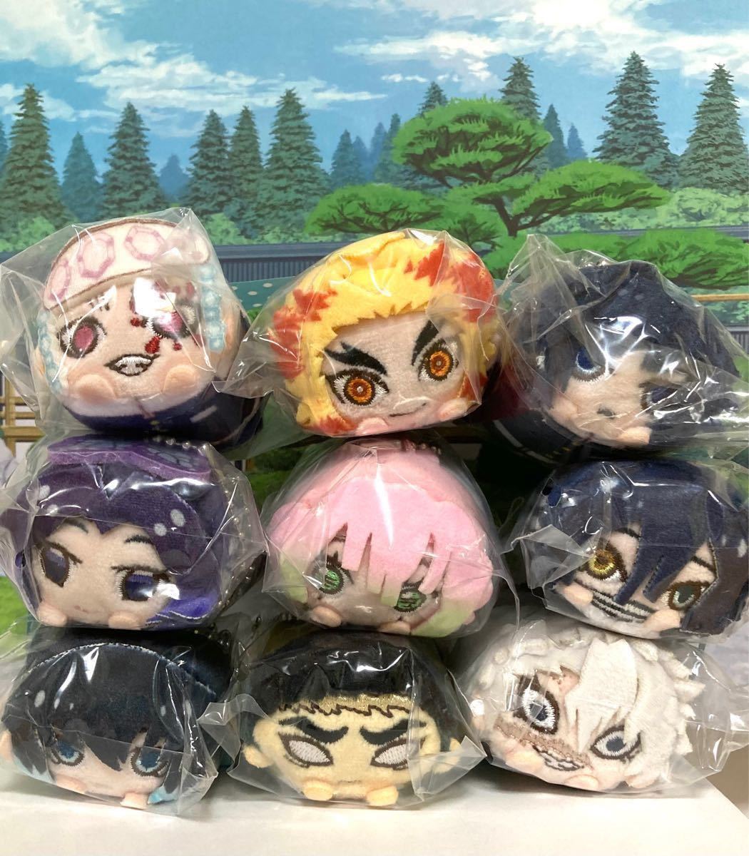 鬼滅の刃 まめころりん ぬいぐるみマスコット 柱ver コンプリート＋