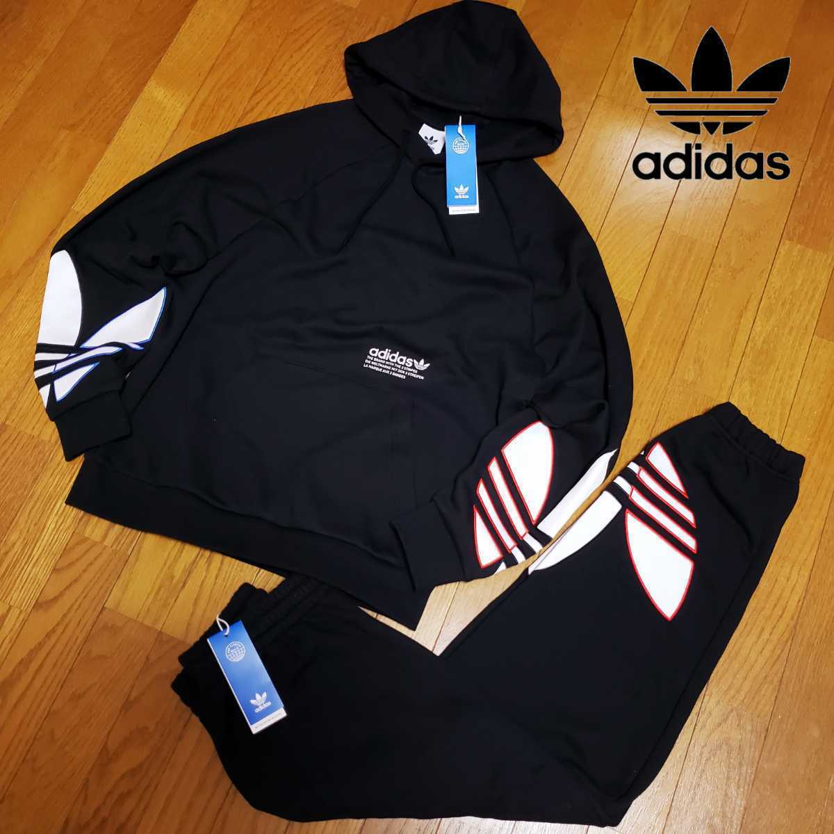 新品】adidas Originals トリコロール セットアップ L パーカー