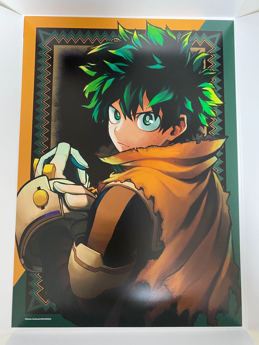 ヒロアカ 原画展 アートポスター The Beginning 緑谷出久 爆豪勝己