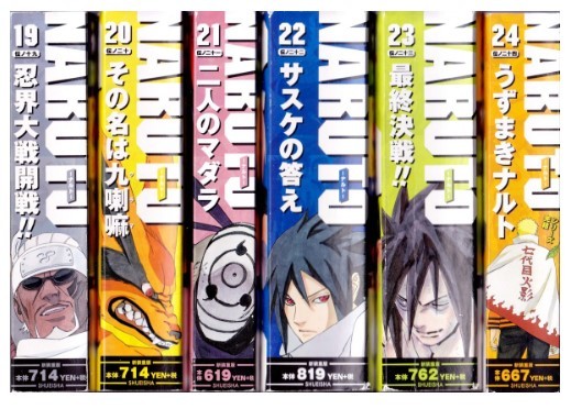 NARUTO ナルト 岸本斉史 全700話」コンビニ版全24巻セット 全巻 完結