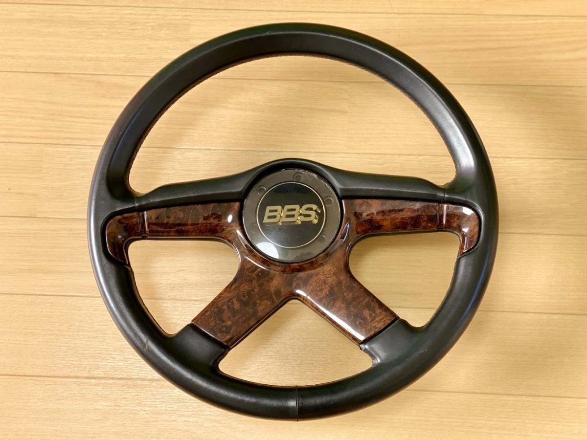 Yahoo!オークション - BBS Italvolanti Wood & Leather 4 spoke Steeri