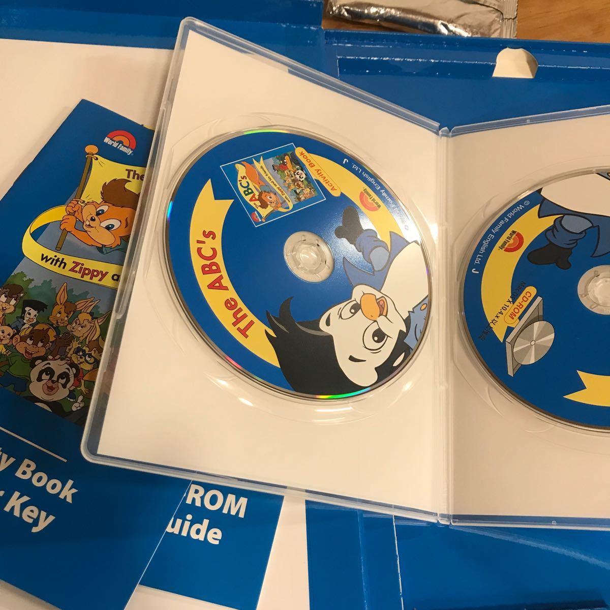 ディズニー英語システム CD & CD-ROM Zippy and his friends ワールド