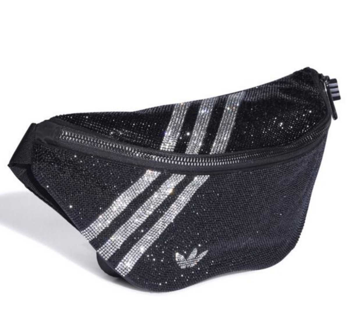 新品 タグ付き アディダス ラインストーン キラキラウエストショルダー