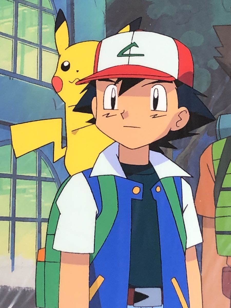 Yahoo!オークション - ポケットモンスター セル画 ピカチュウ サトシ