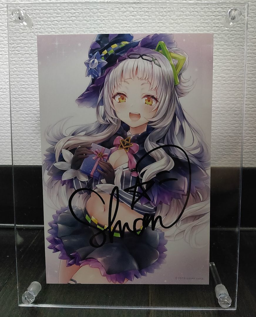 Yahoo!オークション - ホロライブ 紫咲シオン 直筆サイン 1周年記念ポ