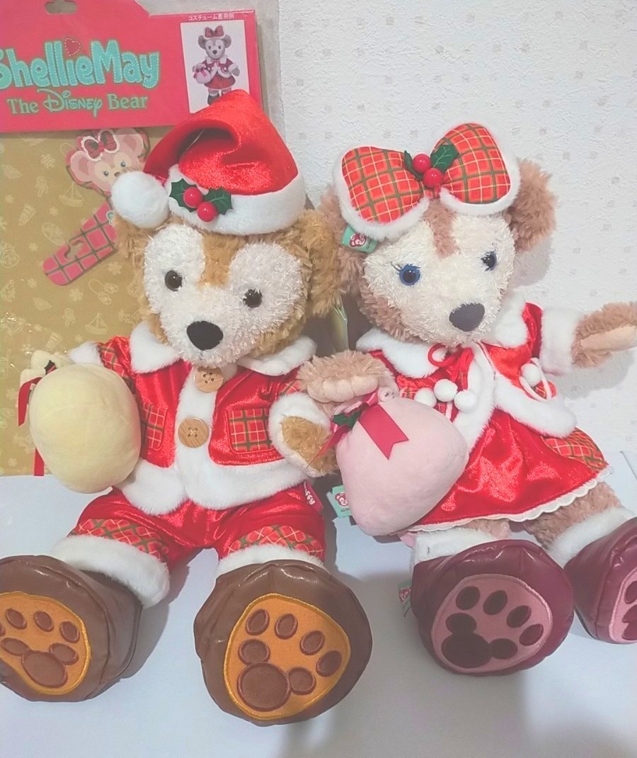 15周年限定ダッフィーシェリーメイクリスマスコスチュームセット 東京