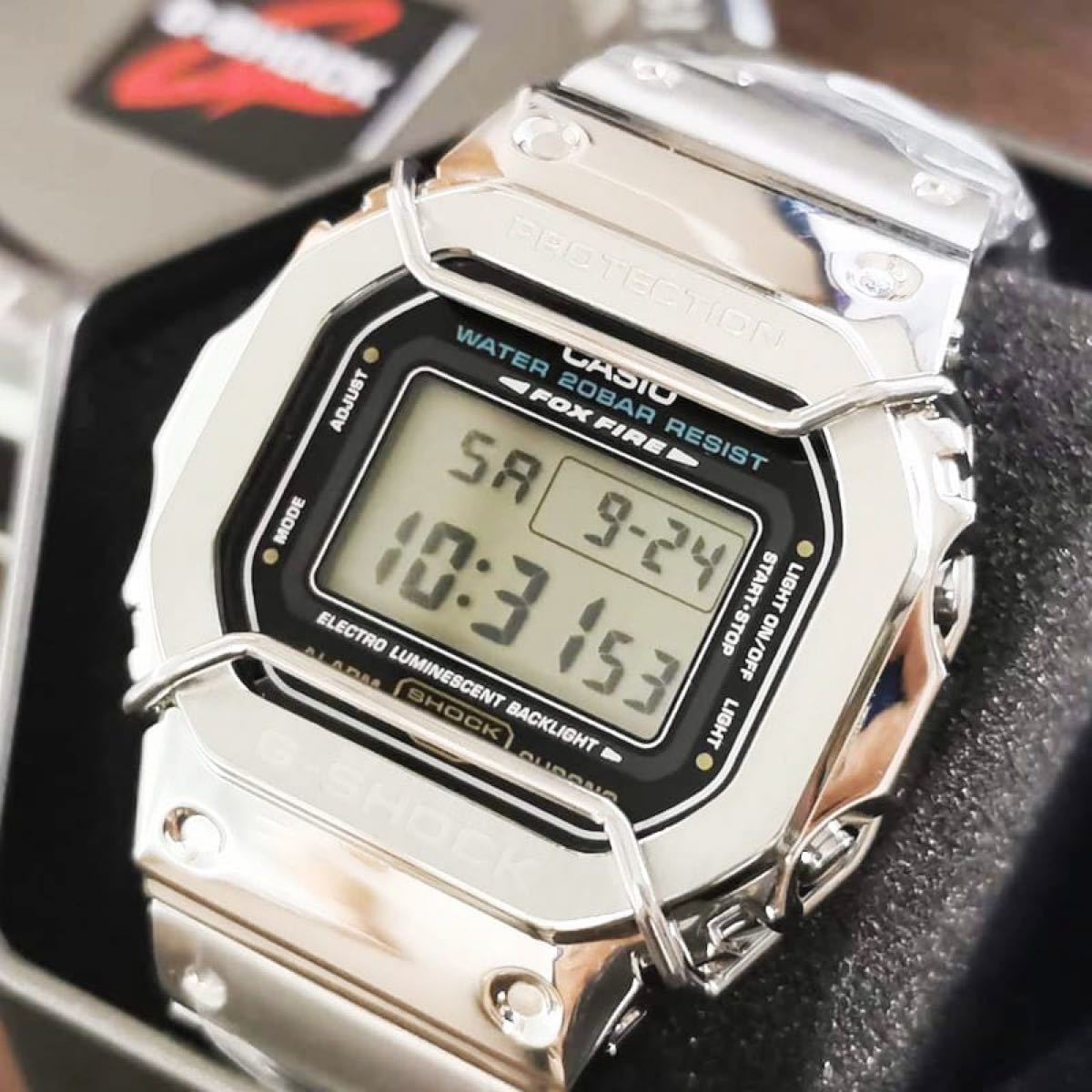 G-SHOCK DW-5600 フルメタルカスタム + バンパー [送料無料]｜Yahoo