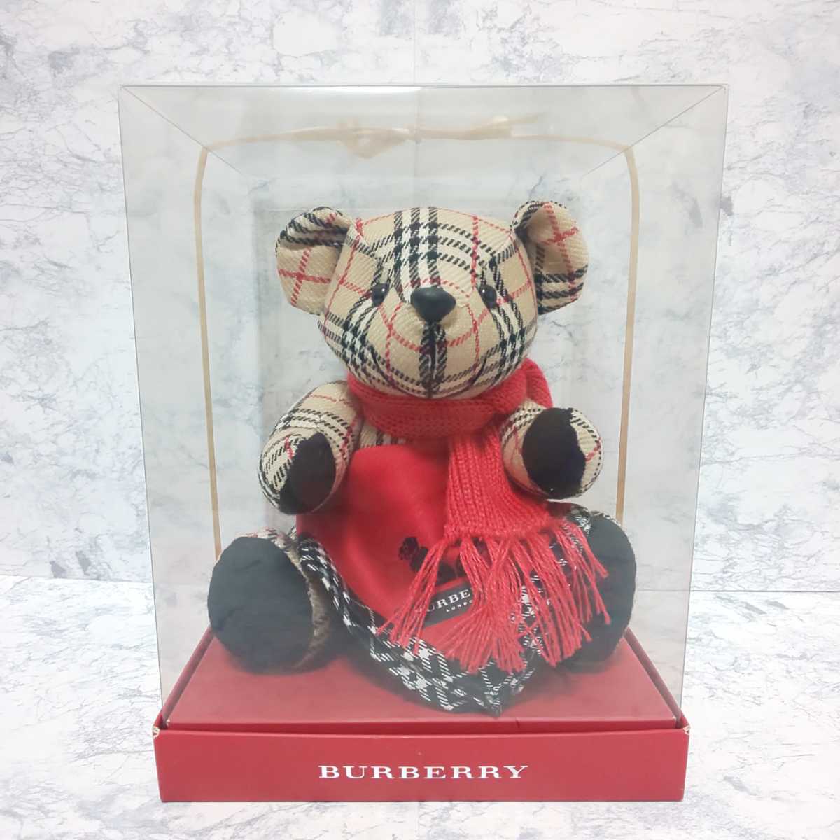 未使用/希少】BURBERRY バーバリー ぬいぐるみ+ハンカチセット ノバ