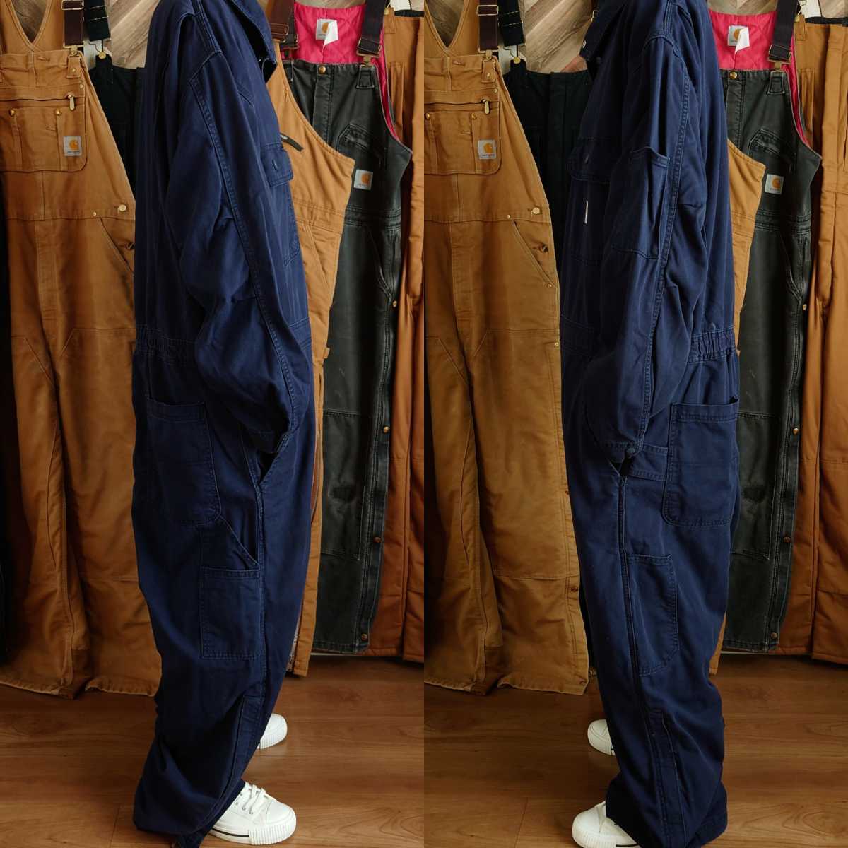 FR Carhartt カーハート 長袖オールインワン ツナギ 作業着 古着