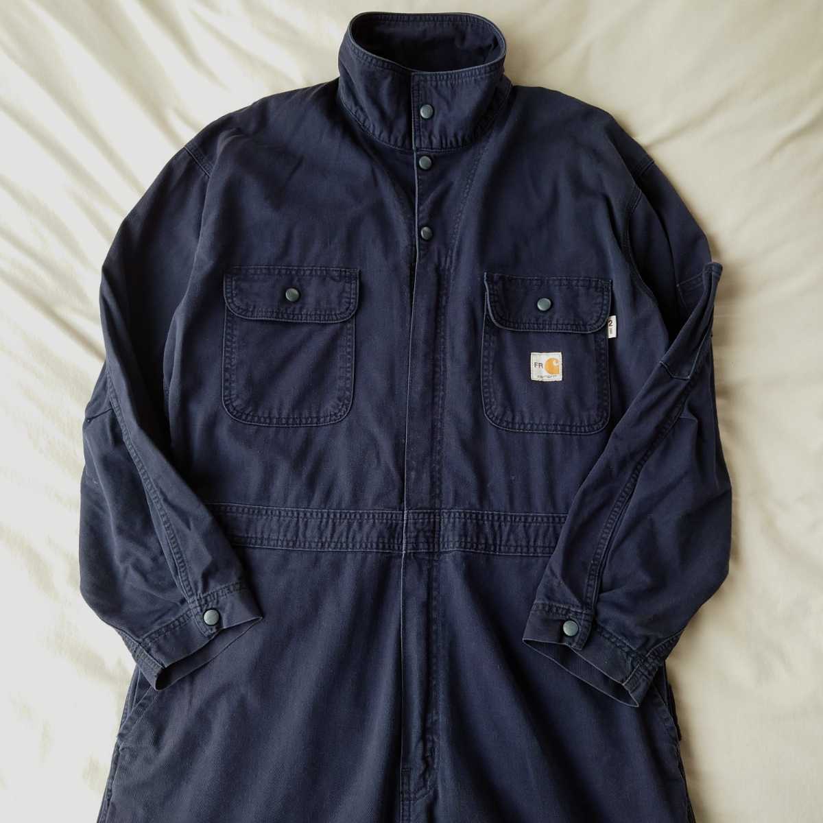 FR Carhartt カーハート 長袖オールインワン ツナギ 作業着 古着
