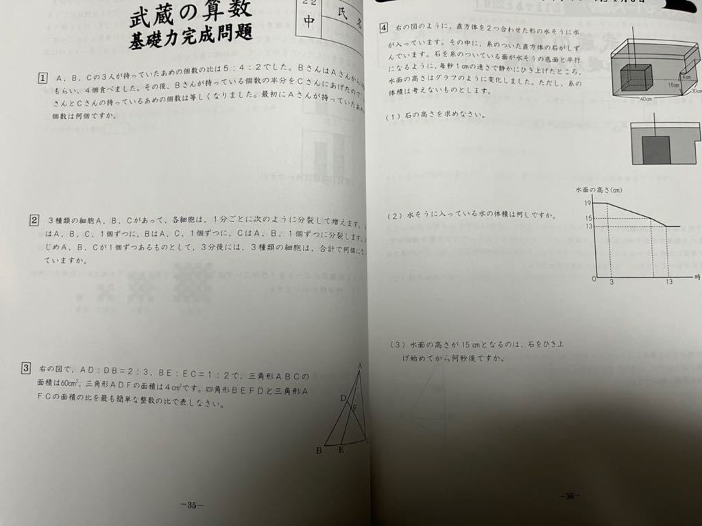 NN武蔵2024 早稲アカ 直前 ラストスパート算数 問題集 解説付き 早稲田