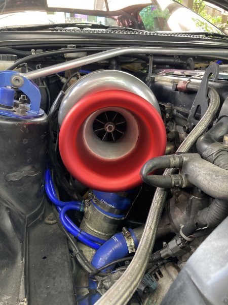 Yahoo!オークション - 100パイ タービンファンネル 赤 T51R T88 TO4 RB