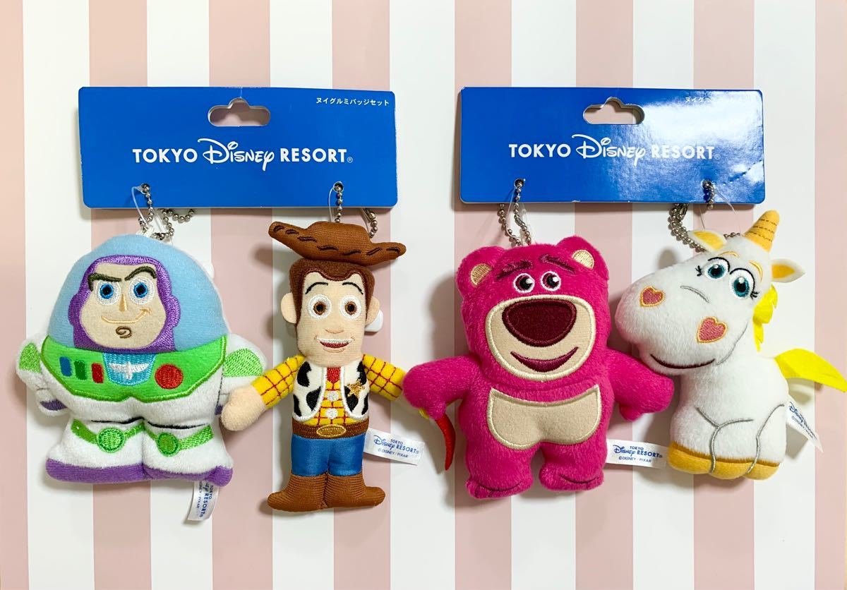トイストーリー ぬいぐるみ バッジ セット ディズニーリゾート｜Yahoo