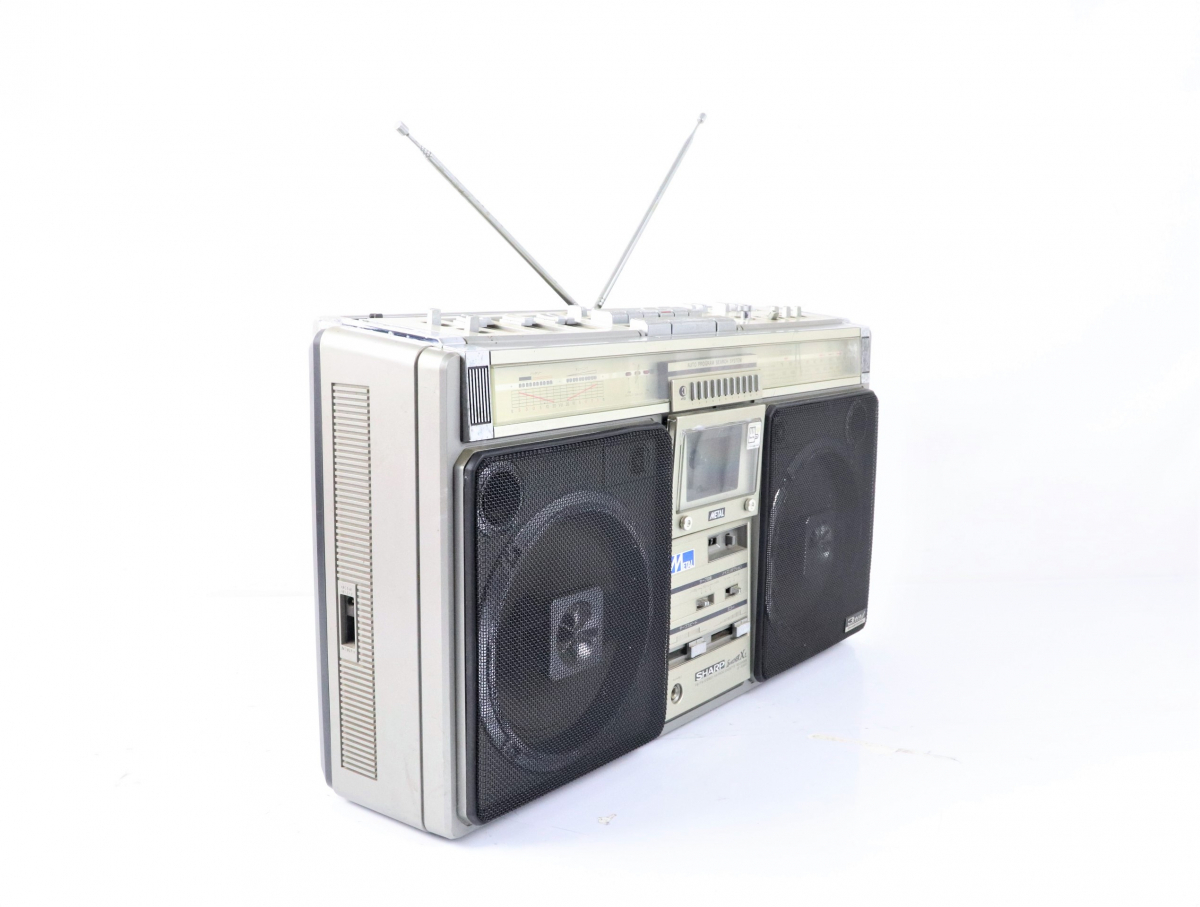 SHARP シャープ ラジカセ GF-508SB 昭和レトロ メンテ済 動作品 SHARP