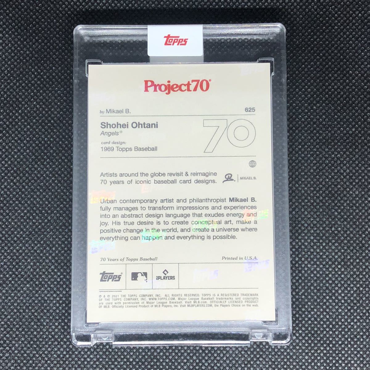 大谷翔平 Topps Project70 Mikael B Card625 Shohei Ohtani by Mikael