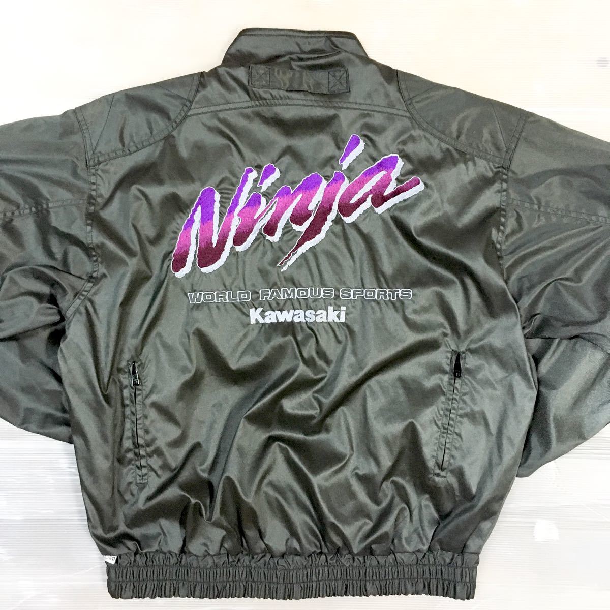 希少 kawasaki カワサキ ninja ニンジャ レーシングウェア ライダース