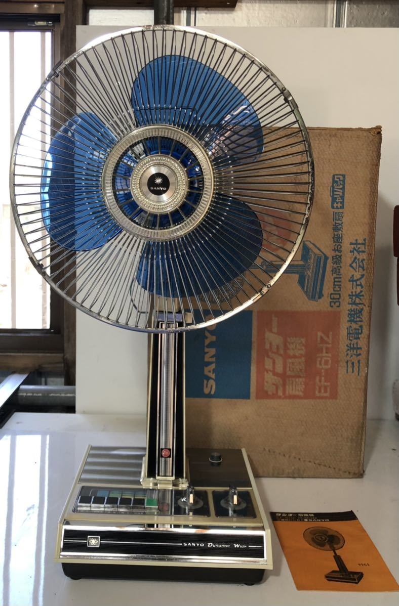 Yahoo!オークション - 昭和レトロ サンヨー 扇風機 EF-6HZ 動作品 元箱