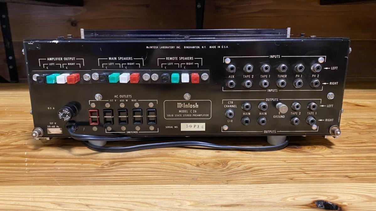TRIPLEマッキントッシュC26名機美品 プリアンプ McIntosh