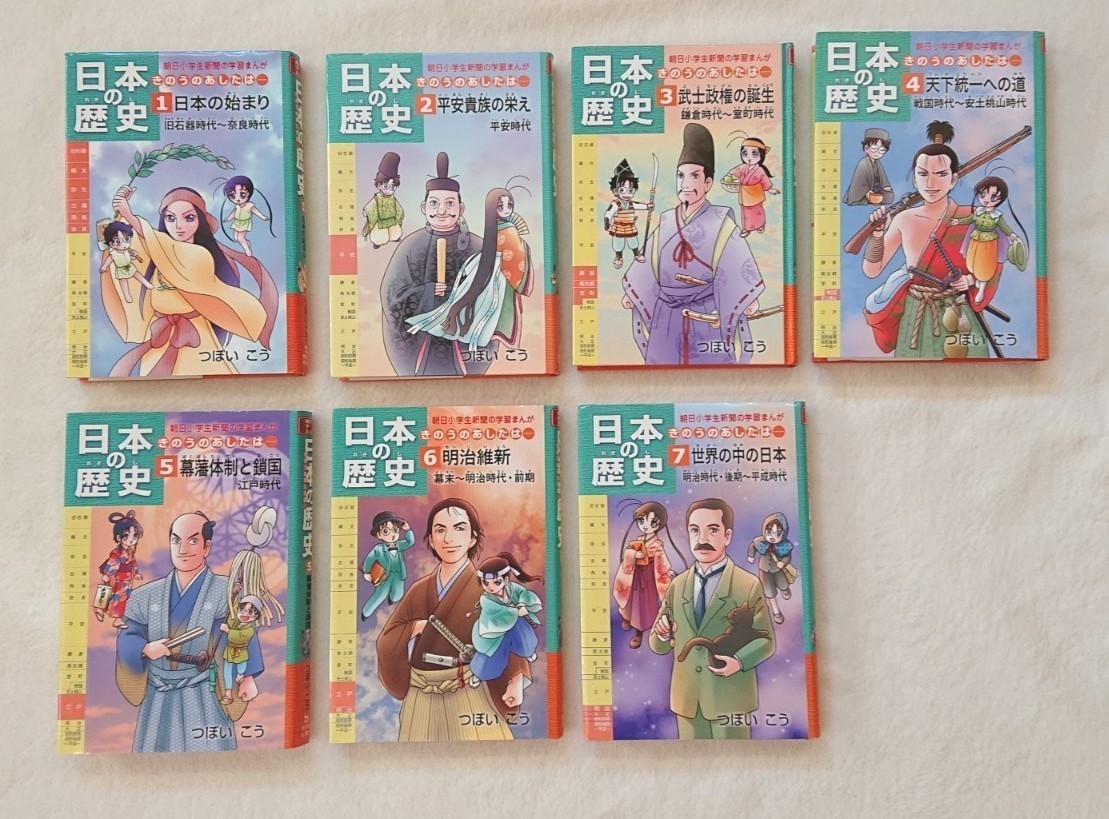 日本の歴史 きのうのあしたは… 7巻セット 朝日小学生新聞 中学受験