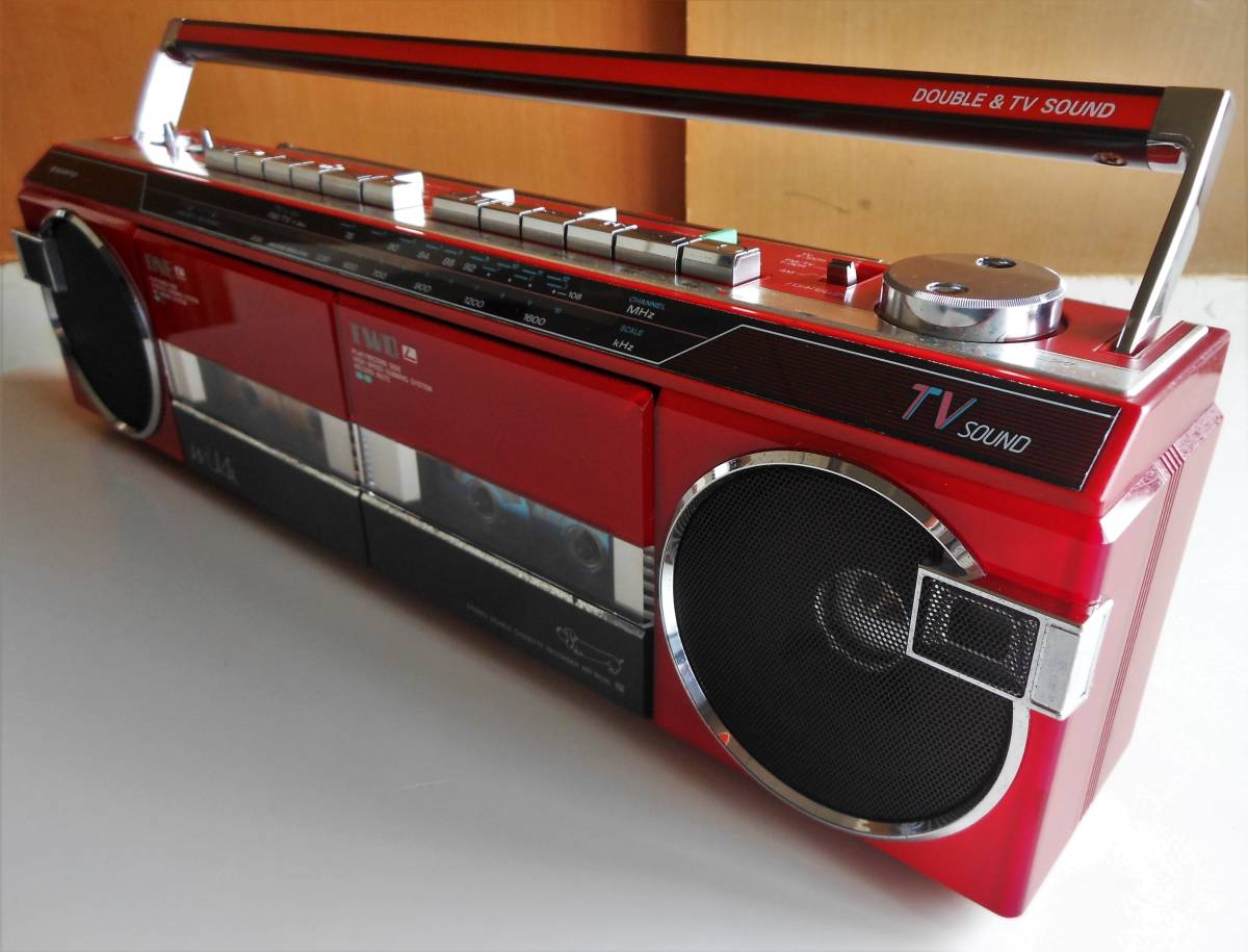 Yahoo!オークション - 80s SANYO 小型ダブルラジカセ MR-WU4L 人気色