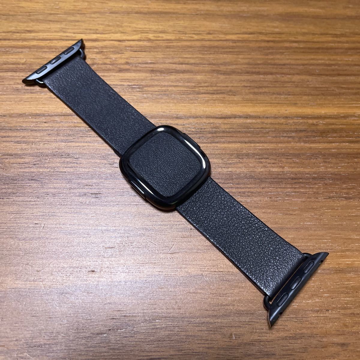 Apple Watch バンド モダンバックル レザー ブラック Lサイズ｜Yahoo