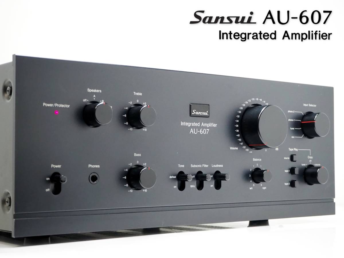 Yahoo!オークション - 【整備・レストア済 準美品】 SANSUI AU-607 プ