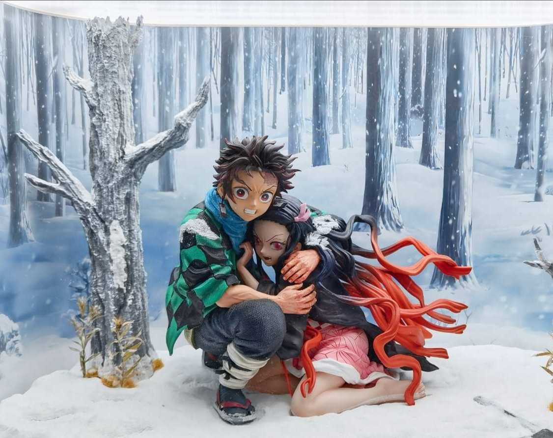 ラスト1】鬼滅の刃 竈門炭治郎 竈門禰豆子 フィギュア ガレージキット