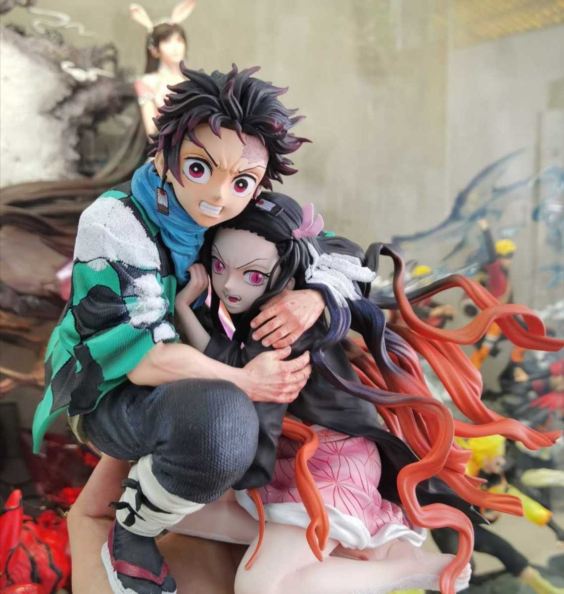 ラスト1】鬼滅の刃 竈門炭治郎 竈門禰豆子 フィギュア ガレージキット