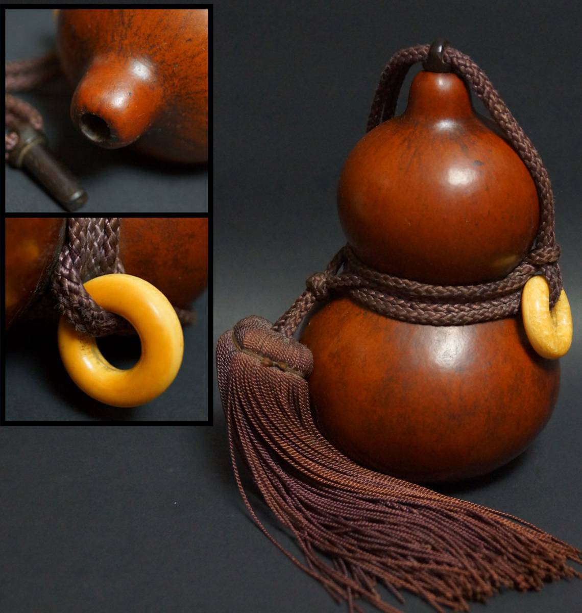 Yahoo!オークション - 【閑】江戸期 可愛らしい小ぶり古瓢箪 ひょうた