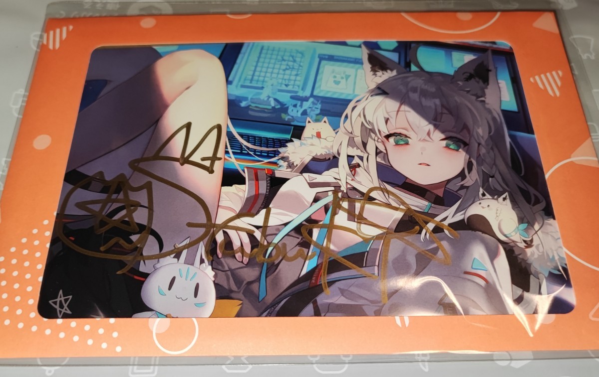 ホロライブ 白上フブキ 活動4周年記念 直筆サイン ポストカード｜Yahoo