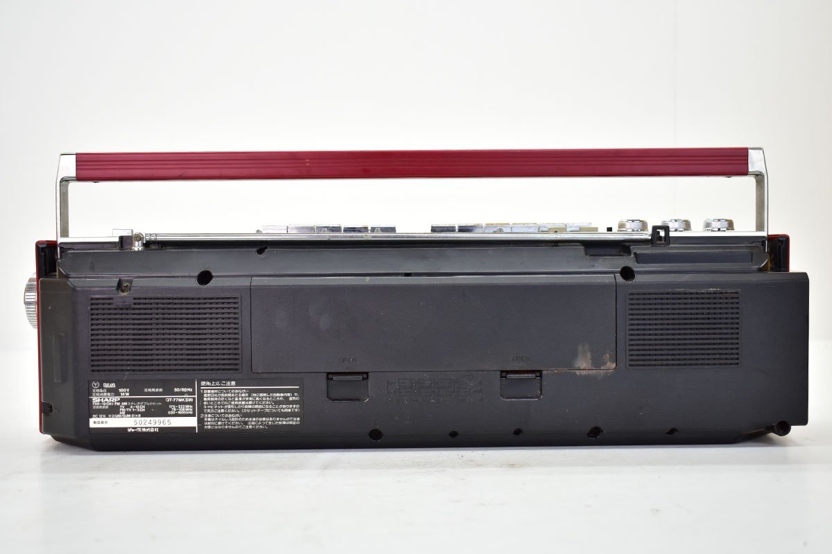 Yahoo!オークション - SHARP QT-77 MKII ダブルラジカセ レッド [シャ