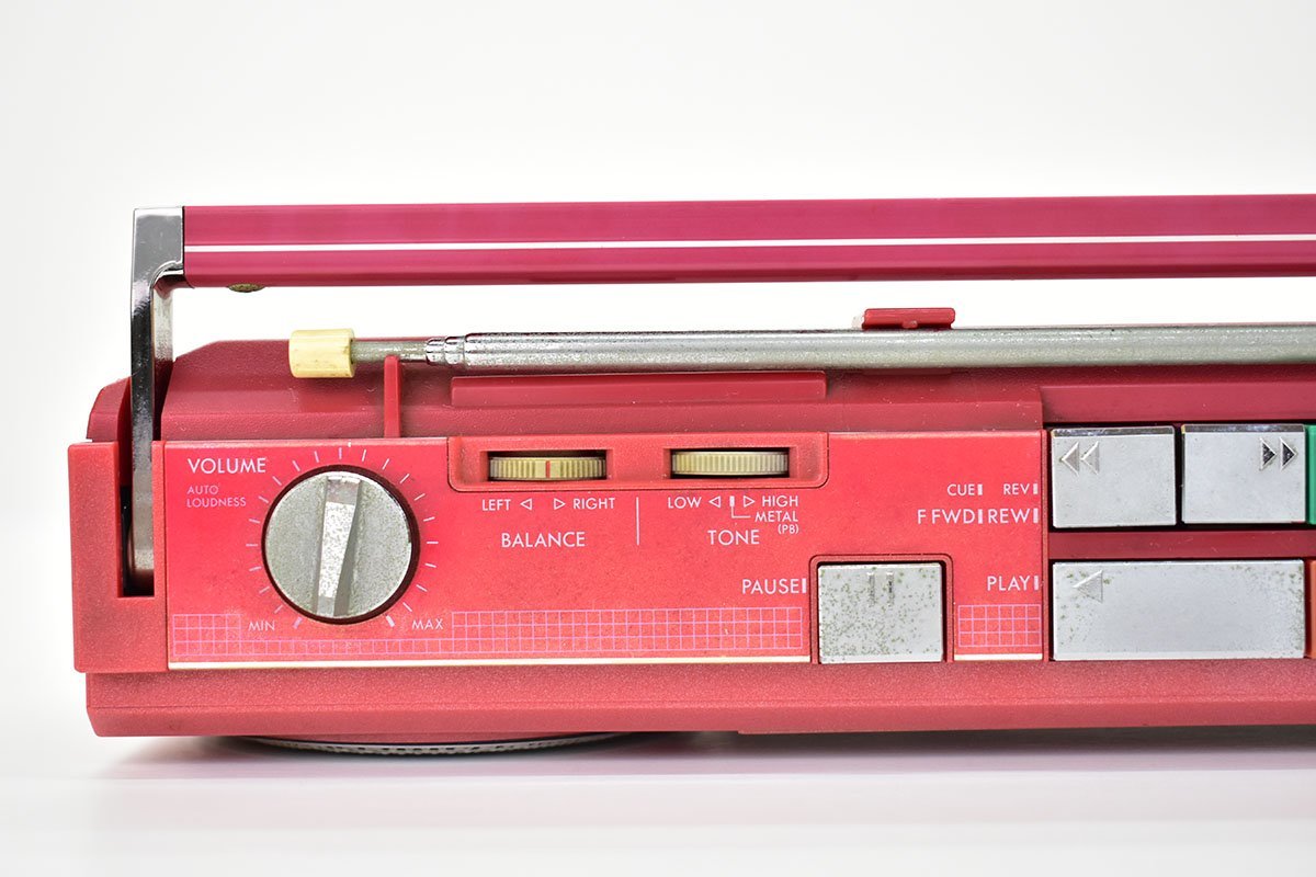 Yahoo!オークション - SANYO MR-U4T TOWN U4 ラジカセ レッド 再生OK[