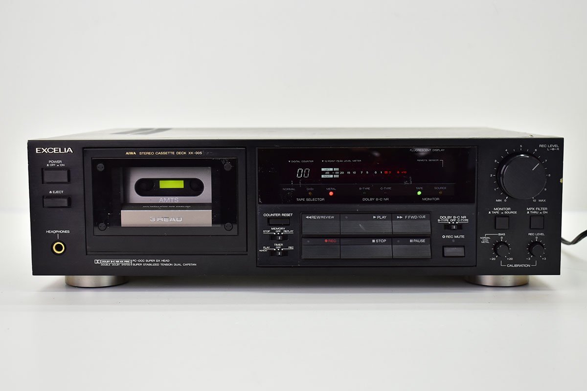 EXCELIA XK-005 カセットデッキ アイワ エクセリア リモコン付き