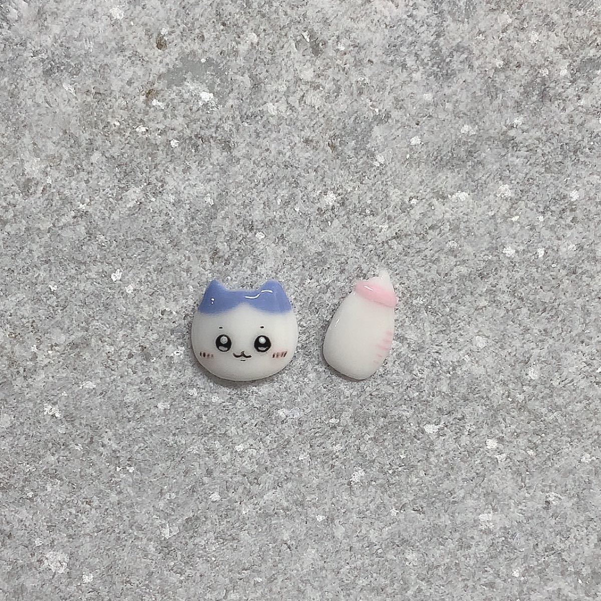 3d ネイルパーツ キャラクター ちいかわ ねこ ハチワレ どうぶつ 哺乳