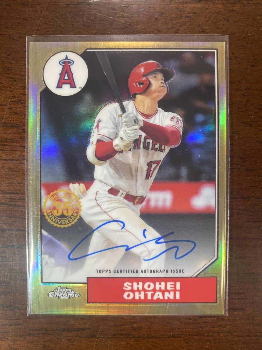 Yahoo!オークション - 【激レア】2022 topps chrome 大谷翔平 直筆サイ