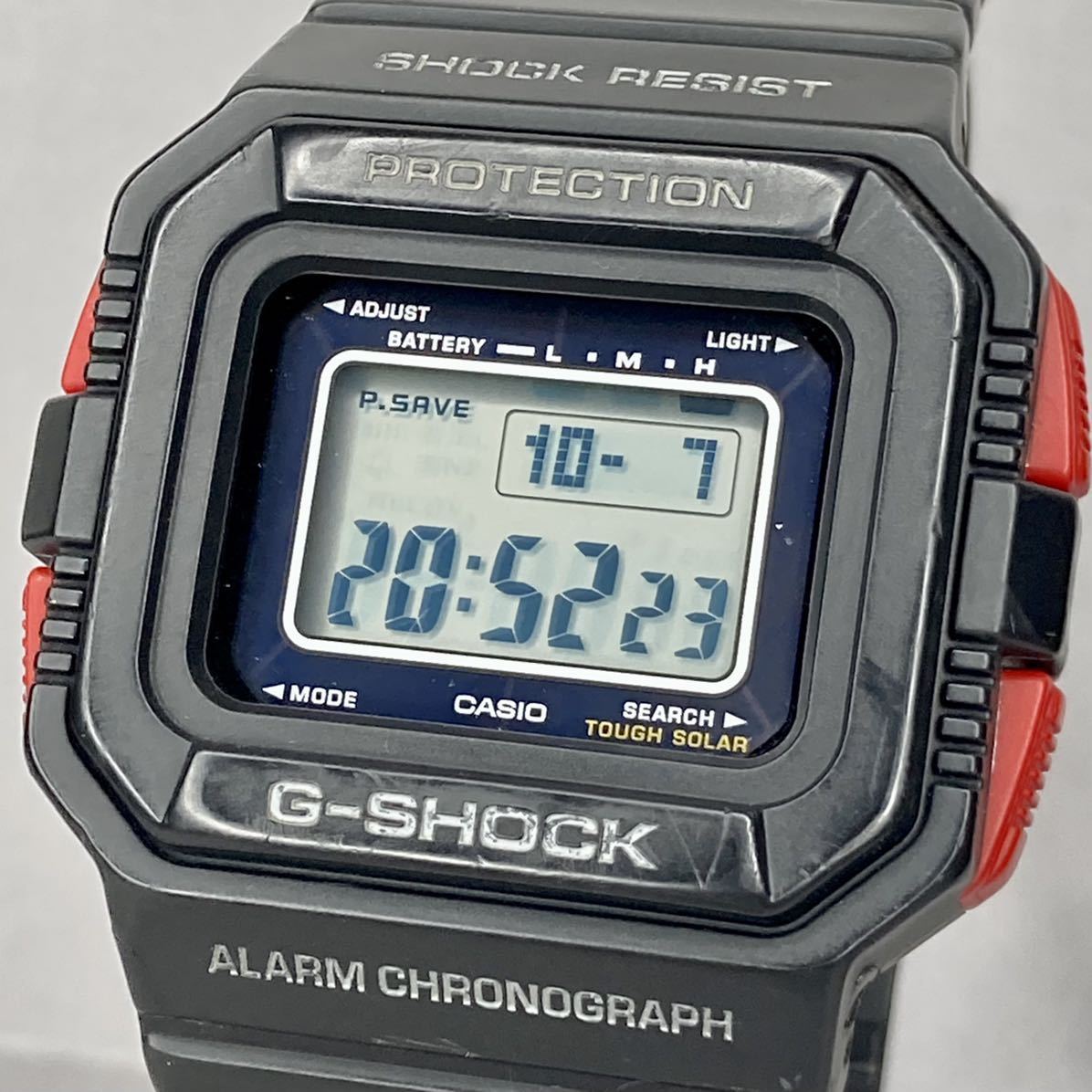 Yahoo!オークション - 良品 CASIO G-SHOCK G-5500-1JFタフソーラー レ