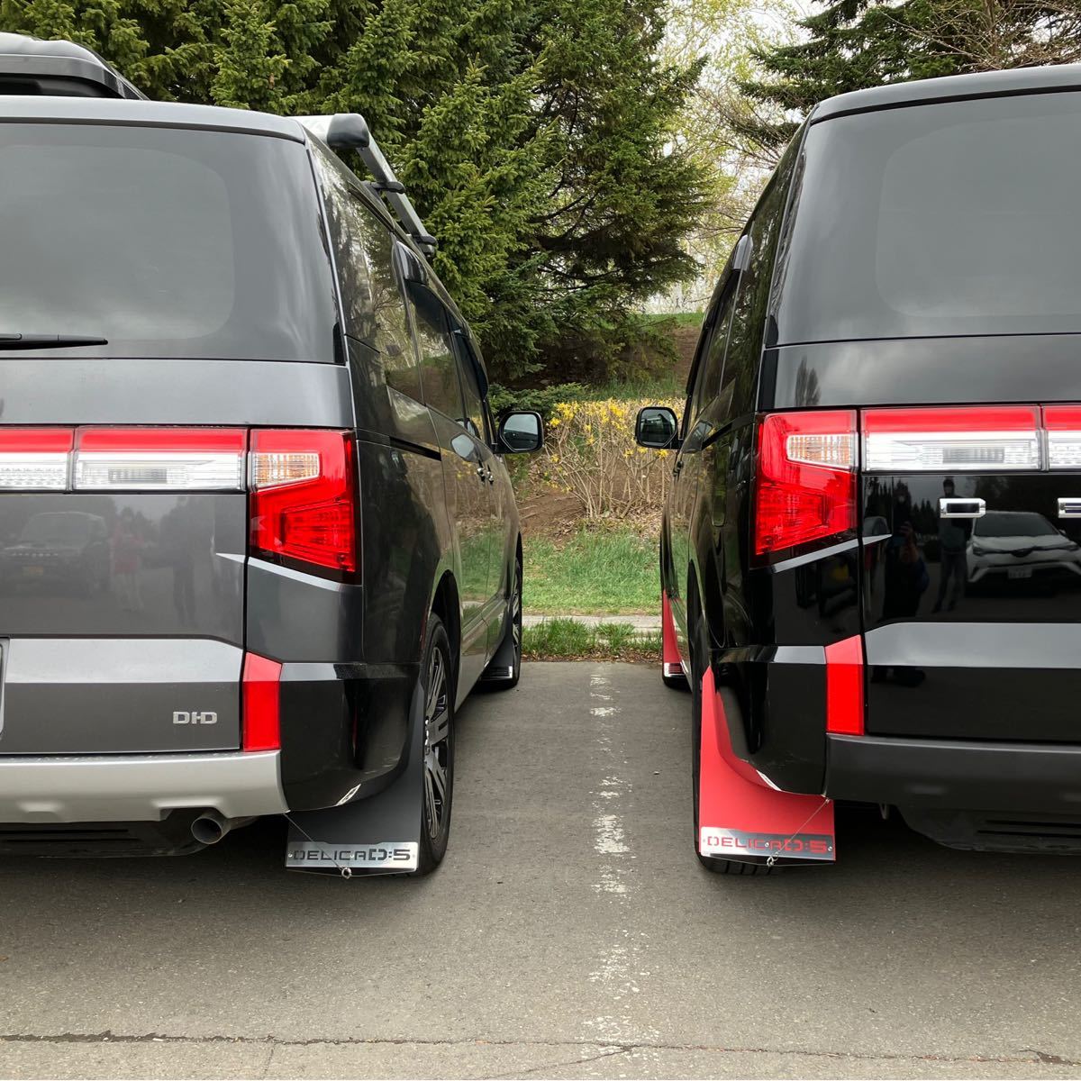 デリカD5 マッドフラップ赤 前期型専用 SUS304 #400｜Yahoo!フリマ（旧