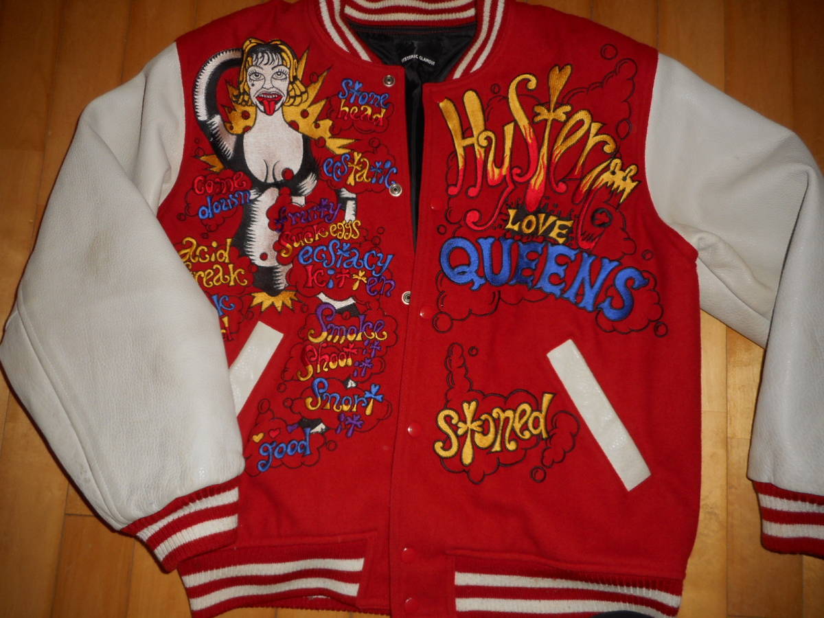 HYSTERIC GLAMOUR スタジャン レア物 初期 80年代 ヒスオバ HYSTERIC